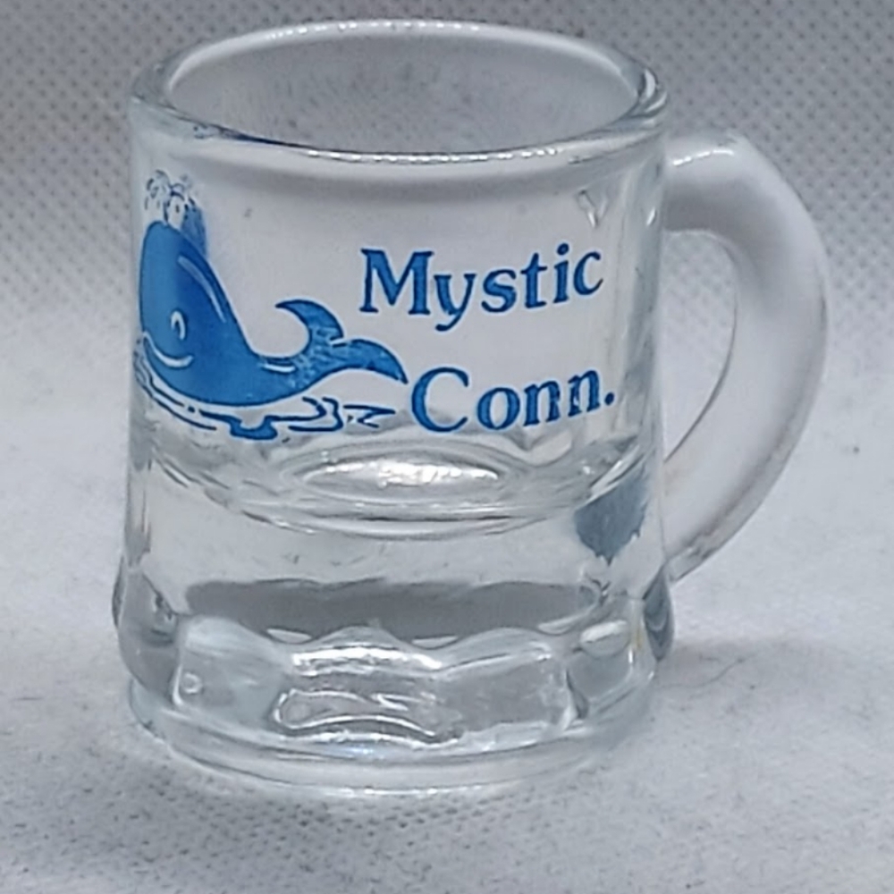 Mystic Conn. Blue Whale Shot Glass